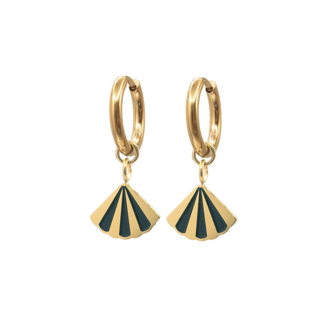 Oorringen fan black goud