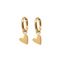 Oorringen small heart goud