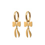 Oorringen strik goud