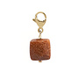 Charm facet vierkant goldstone goud