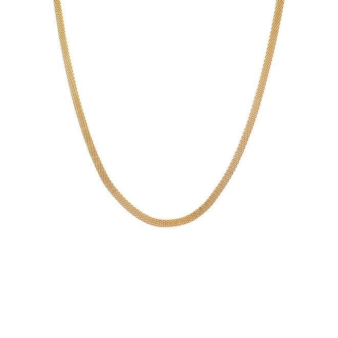 Ketting double oval goud