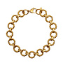 Armband big twisted rings goud