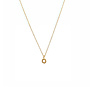Ketting small open dots kort goud