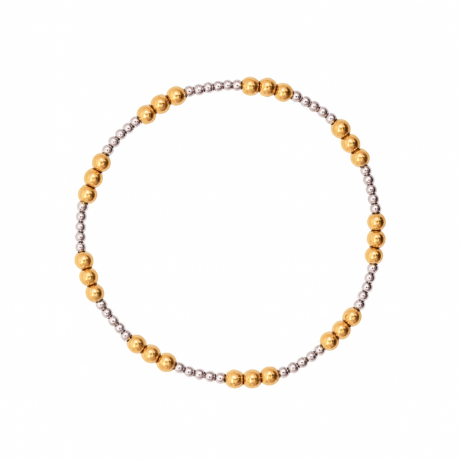 Armband beads bicolor olivia small