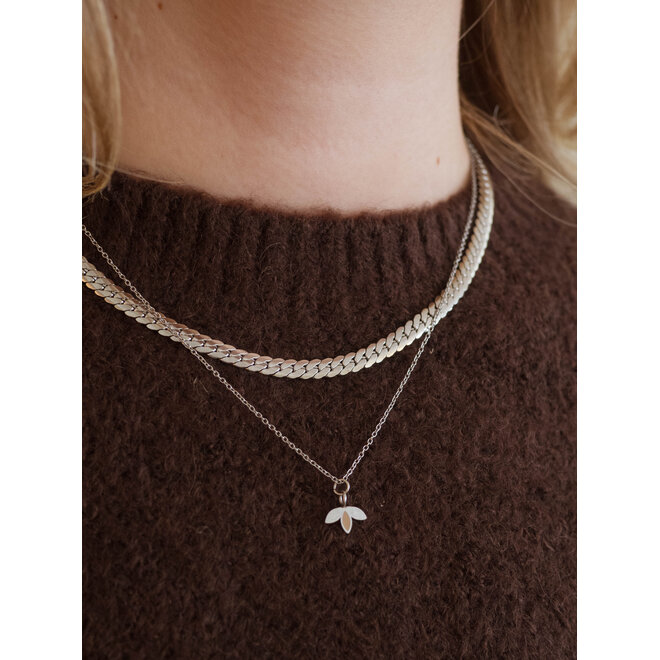 Ketting little leaf sand goud
