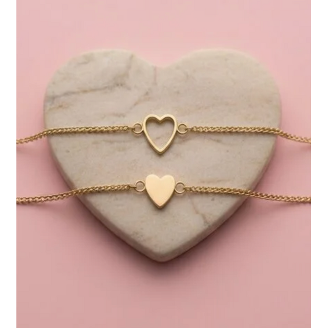Moeder dochter armbandje goud