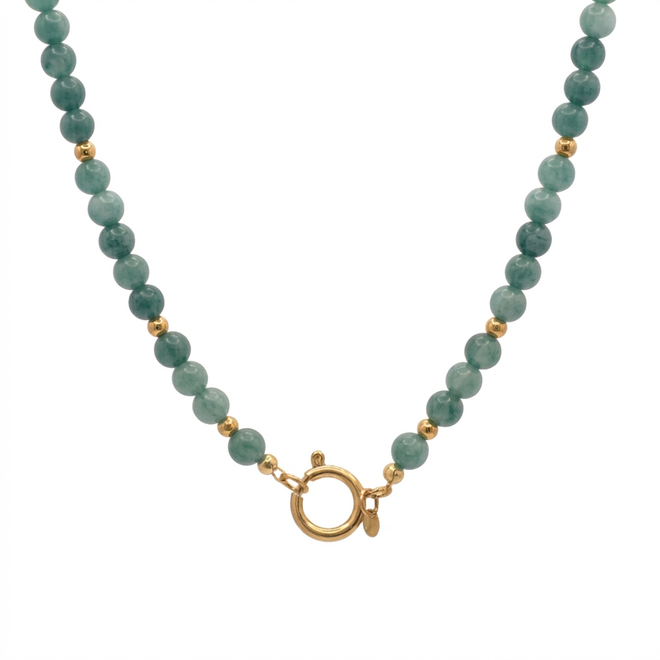 Ketting charlie 8mm groen goud
