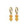 Oorringen (twisted) charlie 8mm geel goud