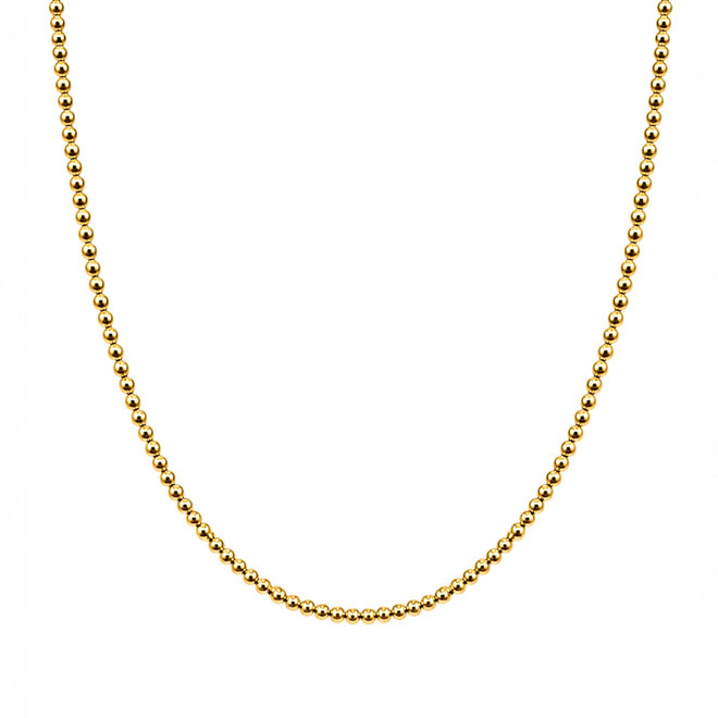 Ketting beads 3mm goud