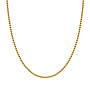 Ketting beads 3mm goud