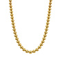 Ketting beads 5mm goud
