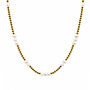 Ketting beads 3mm parel goud