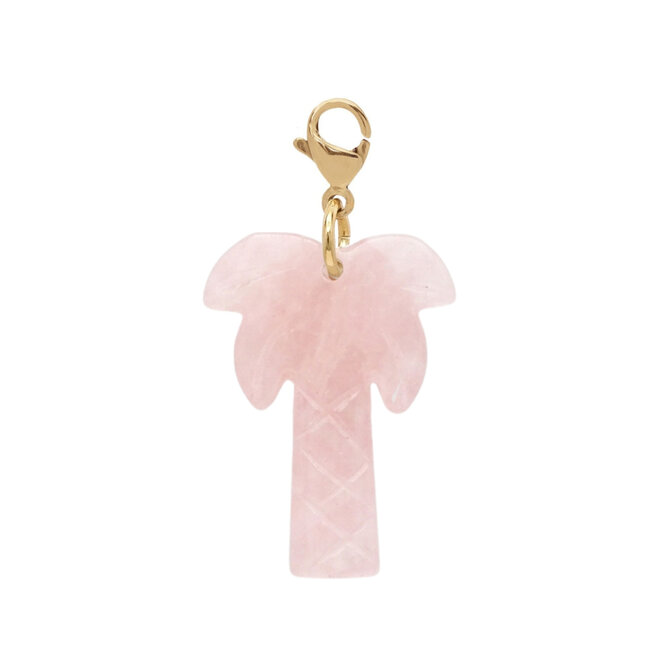 Charm palmtree rozenkwarts goud