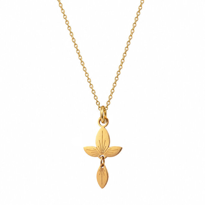 Ketting 4 leaves goud
