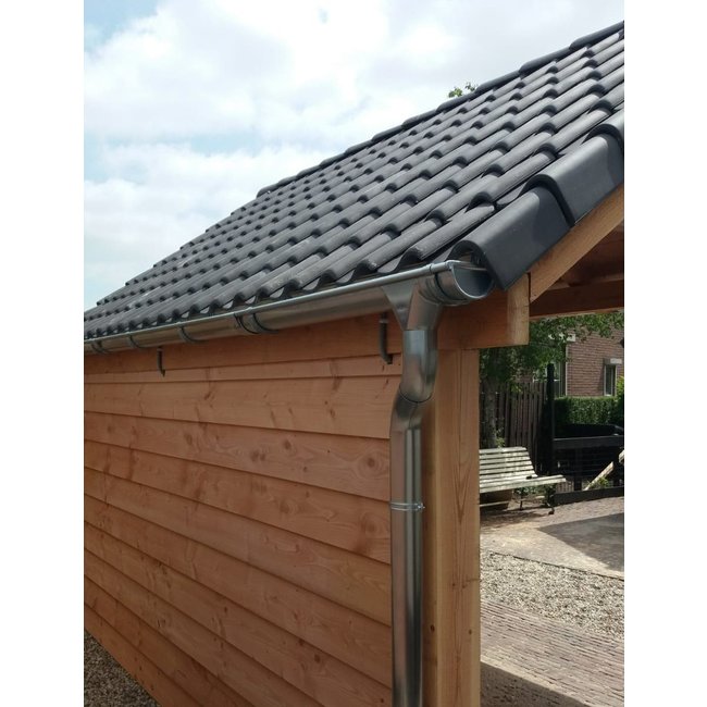 Rechter VHV gevelpan Blauw Gesmoord