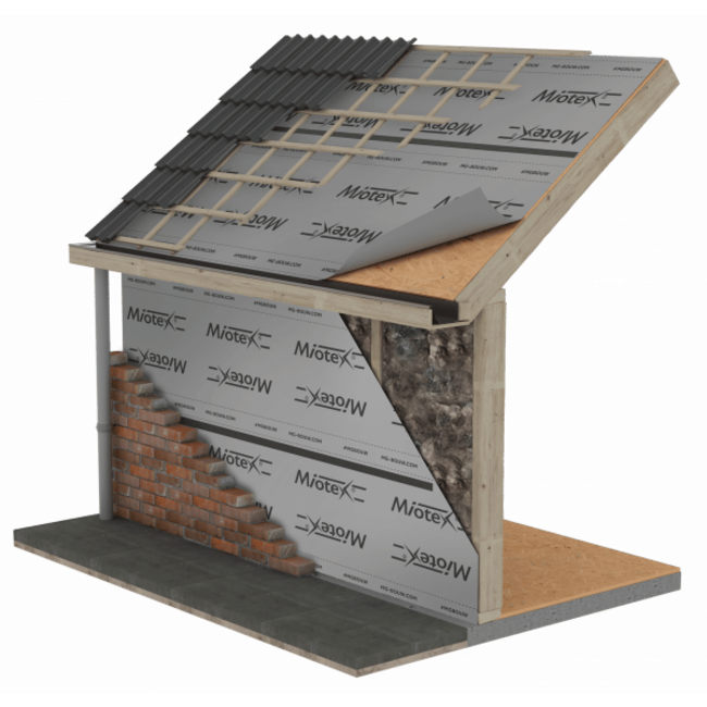 Dampopen folie Rol 75 m2