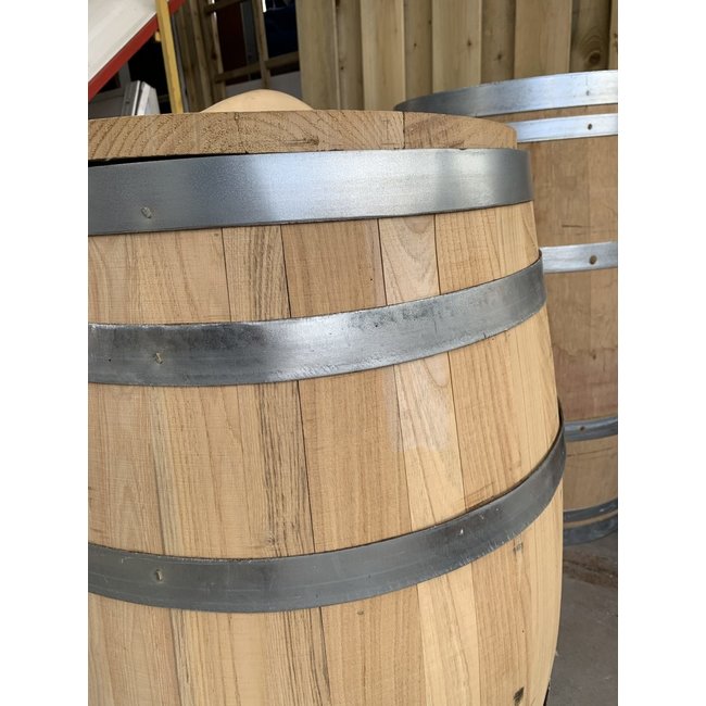 Regenton kastanje zonder deksel 150 met kraan