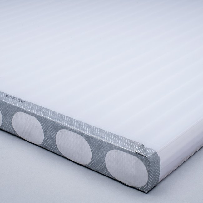 Polycarbonaat kanaalplaat 32 mm opaal 9-wandig