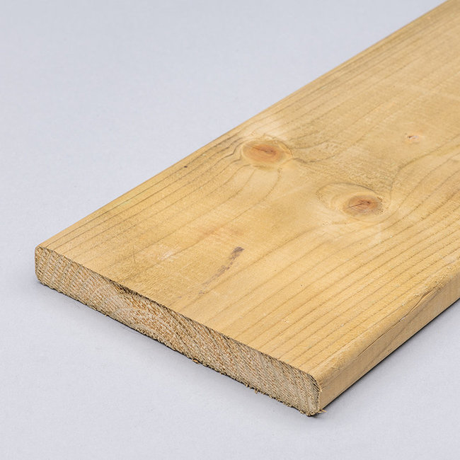 Vuren plank geïmpregneerd 1,9x9,5 cm