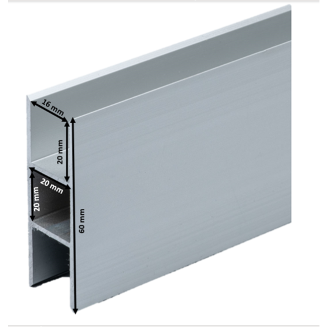 Kokerprofiel dubbele flens 16 mm