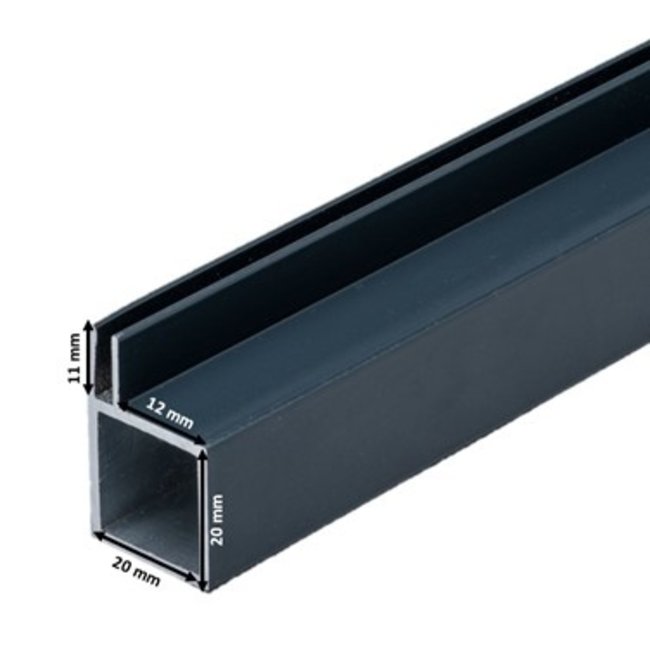 Kokerprofiel enkele flens 4 mm