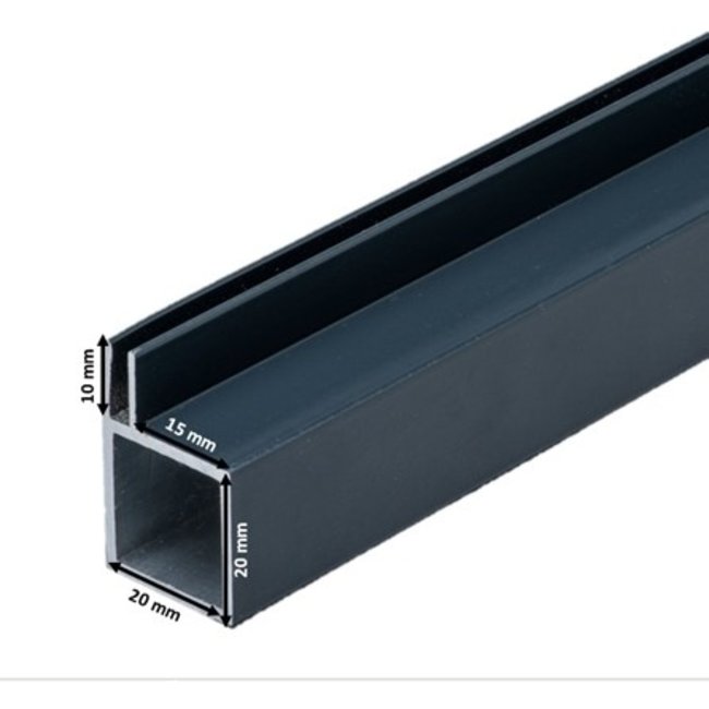 Kokerprofiel enkele flens 3 mm