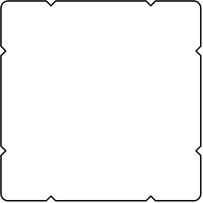 Hardhouten paal van 8,5x8,5 cm