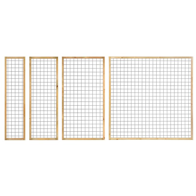Gaaselement met kader geïmpregneerd  45 x 45 mm