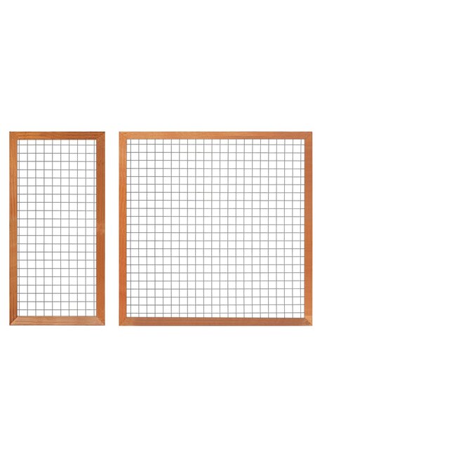 Gaaselement met kader 44 x 68 mm Hardhout