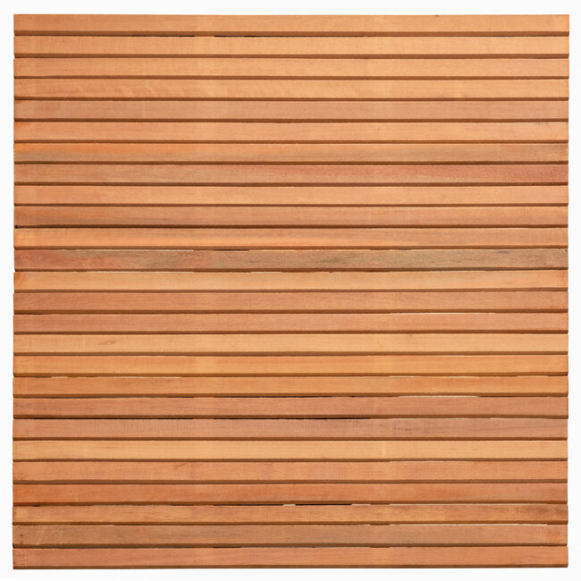 Bangkirai Rhombus tuinscherm Wichmond - 26 planks - 180 x 180 cm