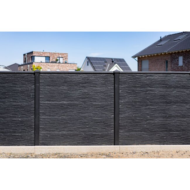 Betonplaat Leisteen motief - Gecoat - 184 cm