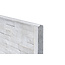 Betonplaat Leisteen motief - Wit/grijs - 184 cm