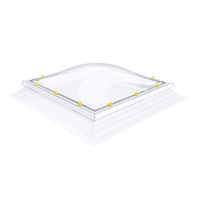 Acrylaat lichtkoepel - Opaal - Vierwandig
