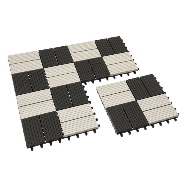 Tuintegel Premium composiet Quartz 30x30 cm