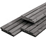 Vuren Triple profiel plank zwart 2.2x14 cm