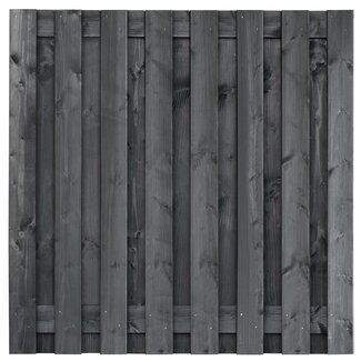 Tuinscherm zwart geïmpregneerd Dalen – 180 x 180 cm - 15 planks