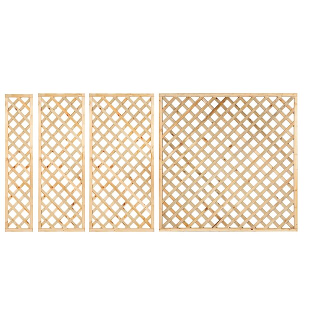 Trellis diagonaal recht met rechte lijst 90cm