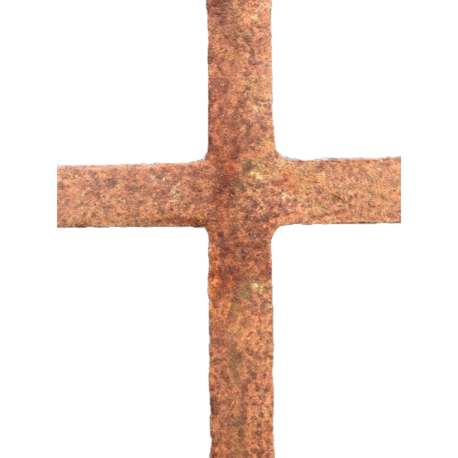 Gietijzeren oude half-kiep raam 53,5x63 cm