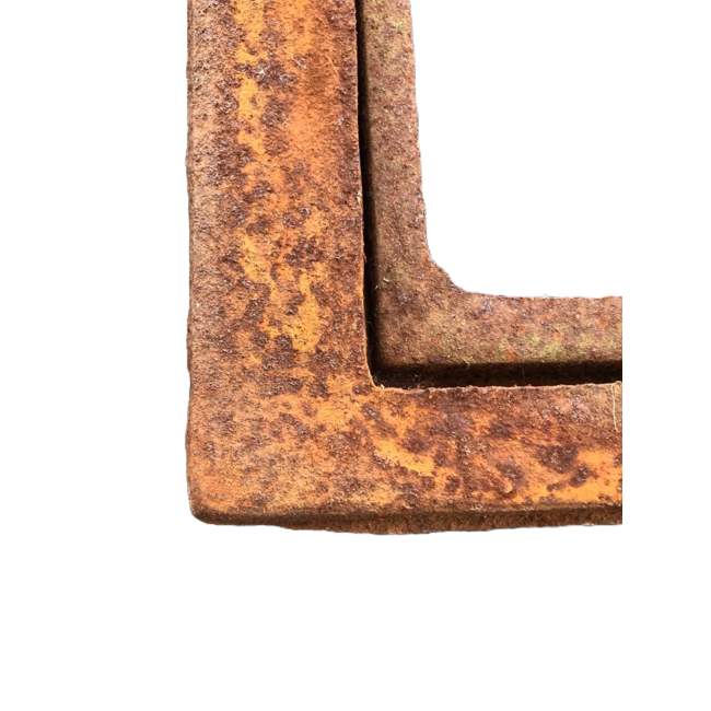 Gietijzeren oude half-kiep raam 53,5x63 cm