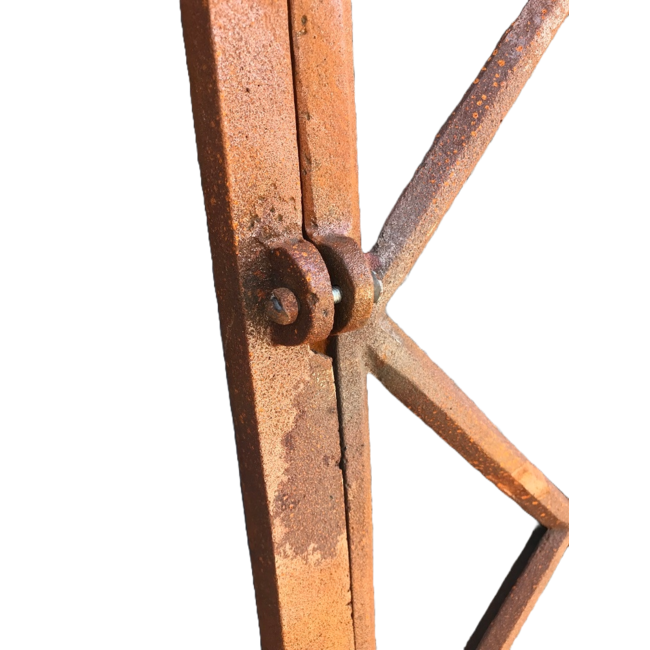 Gietijzeren half-kiep raam Rauter 38x76 cm