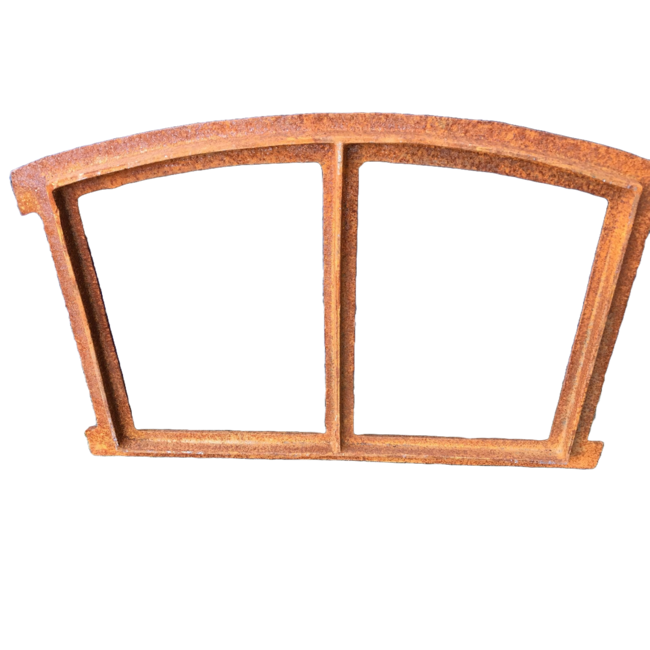 Gietijzeren raam geboogd Menze 40x28 cm