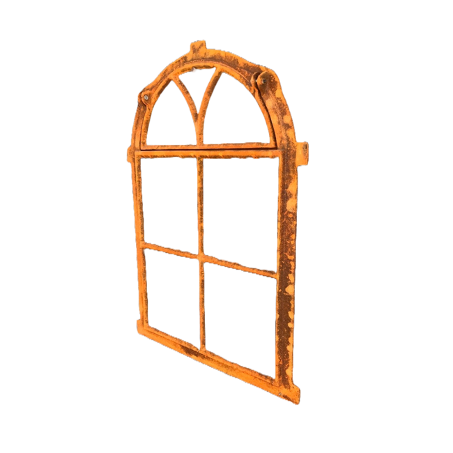 Gietijzeren raam inclusief klapraam 75x50 cm