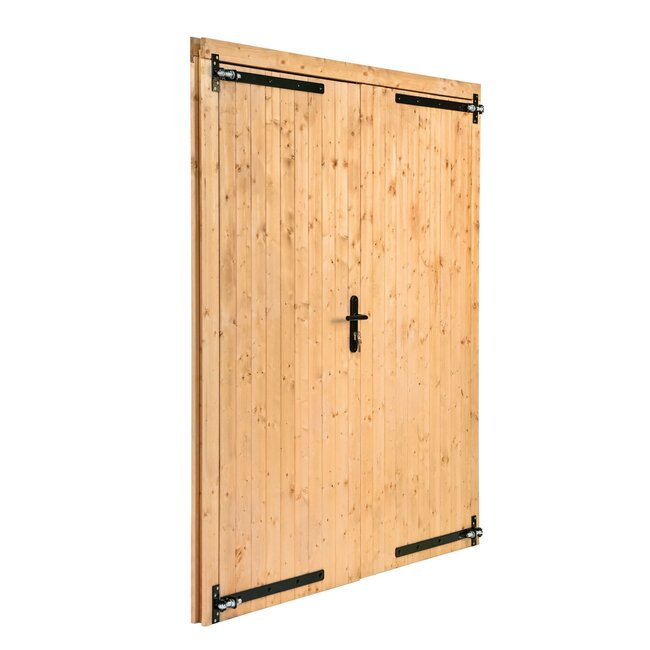Dubbele lariks deur opgeklampt - 190 x 202 cm