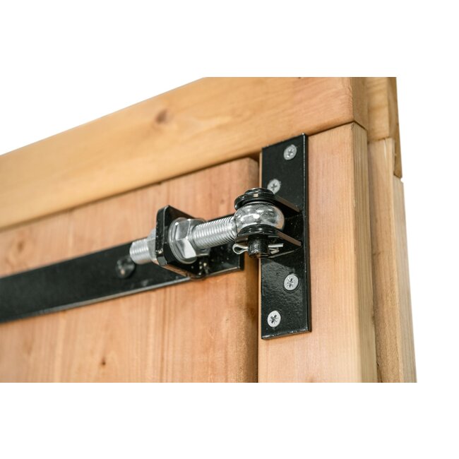 Dubbele lariks deur opgeklampt - 190 x 202 cm