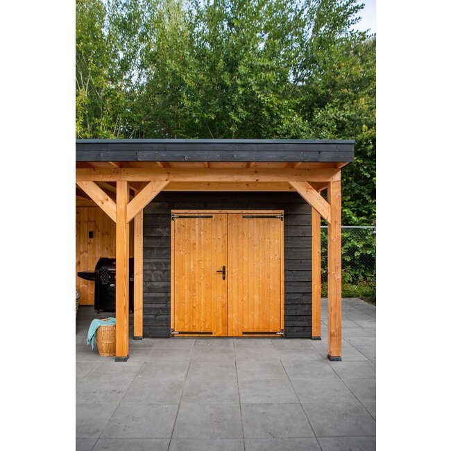 Dubbele lariks deur opgeklampt - 190 x 202 cm