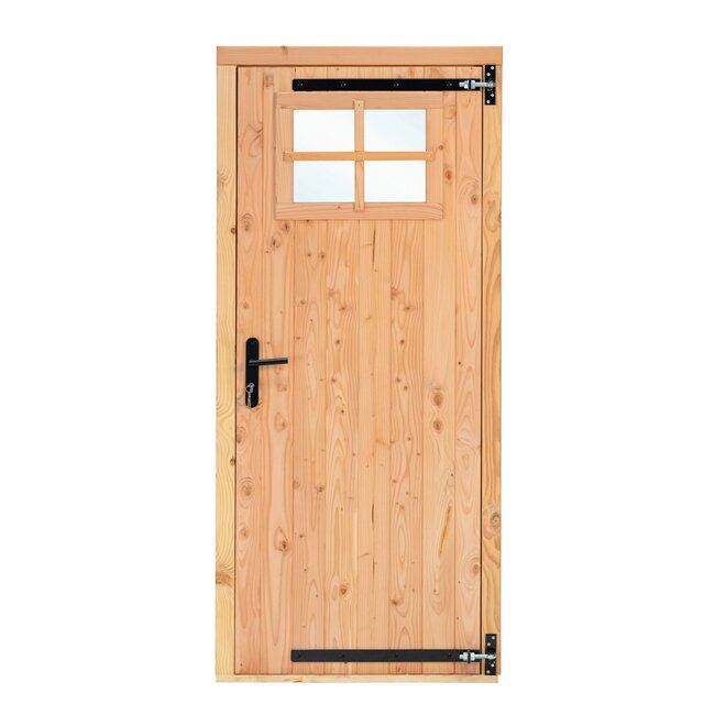 Opgeklampte Lariks/douglas deur met raam