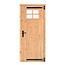Opgeklampte Lariks/douglas deur met raam 91,6 x 202,1 cm