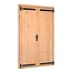 Dubbele Douglas deur opgeklampt - 185 x 205