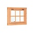 Enkel draairaam Red Class Wood - 90 x 70 cm