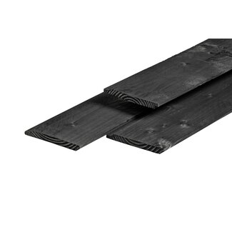 Douglas sponningplank zwart 2x17,5 cm